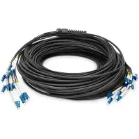 Digitus DK-2A33CU050BK-BBB Glasvezel Optische vezel Aansluitkabel 50 m Zwart [12x LC-/UPC-stekker - 12x LC-/UPC-stekker] 9/125 µ Singlemode OS2