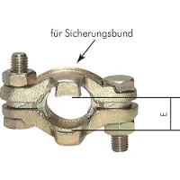 Tameson Gietijzer Veiligheid-Slangklem 28-32 mm Compressor Klauwkoppeling DIN 20039B [2 Stuks]