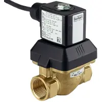 Burkert Magneetventiel NPT 3/8'' NC Messing EPDM 0.5-10bar/7-145psi 230VAC/DC Anti-Waterslag ATEX 6213 375464