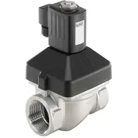 Burkert Magneetventiel NPT 3/8'' NC RVS EPDM 0-10bar/145psi 24VDC Anti-Waterslag 6213 20004231