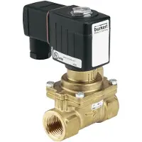 Burkert Magneetventiel G1/2'' NO Messing NBR 0.5-16bar/7-232psi 230VAC Anti-Waterslag 6281 20004403