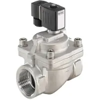 Burkert Magneetventiel NPT 1/2'' NC RVS FKM 0.2-16bar/3-232psi 24VDC Anti-Waterslag 6281 306563
