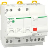 Schneider Electric Schneider Resi9 Rcbo 3P+N 25A B-Curve 300mA 6kA - R9D64725