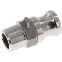 Tameson Camlock DN 15 (1/2'') Koppeling RVS met lasuiteinde (21.3 mm) Type F (AS) MIL-C-27487