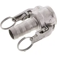 Tameson Camlock DN 25 (1'') Veiligheid Koppeling RVS met slangpilaar (25 mm) Type C MIL-C-27487