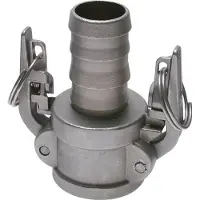 Tameson Camlock DN 75 (3'') Veiligheid Koppeling RVS met slangpilaar (75 mm) Type C MIL-C-27487