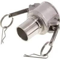 Tameson Camlock DN 40 (1 1/2'') Koppeling RVS met slangpilaar (38 mm) Type C EN 14420-7 (DIN 2828)