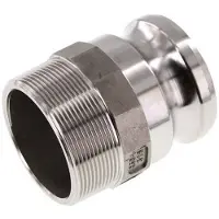 Tameson Camlock DN 60 (2 1/2'') Koppeling RvsR 2 1/2'' met buitendraad Type F MIL-C-27487