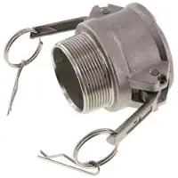 Tameson Camlock DN 50 (2'') Koppeling RvsR 2'' met buitendraad Type B MIL-C-27487