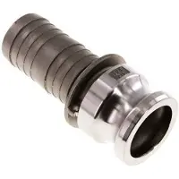 Tameson Camlock DN 40 (1 1/2'') Koppeling RVS met slangpilaar (38 mm) Type E MIL-C-27487