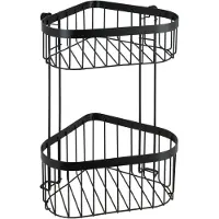 Wenko Dubbele Hoekrek Classic Plus 2 Haken Mat Zwart