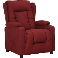 vidaXL Fauteuil verstelbaar stof wijnrood