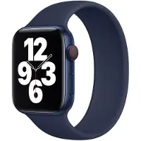 Apple Siliconen solobandje voor de Watch | 44/45/46/49 mm - Maat 11 - Deep Navy