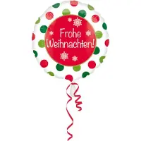 Amscan Folieballon 43cm Frohe Weihnachten - Kerst - Feestdagen - Weihnachten