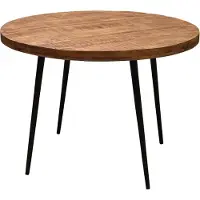 LivingFurn Justin ronde eettafel mangohout 120cm