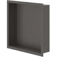Ivy Aia Inbouwnis - 30x30x7.5cm - Geborsteld metal black PVD 6500706