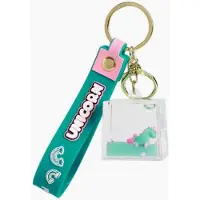 Itotal Sleutelhanger Kubus Eenhoorn Cube Liquid Keychain UNICORN 3.3x2.9x5cm