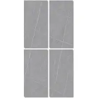 Ink Tegel 60 x 120 cm - Armani grey - Keramiek - Rechthoekig - 4 stuks - 2,88 m2 - Marmerlook - Wandtegels - Tegels - 0210281