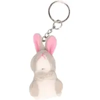 Nature Planet Sleutelhanger konijn/haas - 8x - Pluche knuffel sleutelhanger - 6 cm - speelgoed dieren sleutelhangers