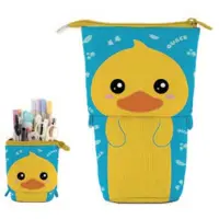 Itotal Pop-up Pecil Case DUCK Eend etui voor school, uitbreidbaar 13.5x6.0x19.0cm