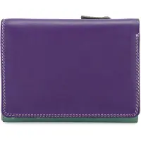 Mywalit Portemonnee 'Medium Tri-fold' kiwi / donkergroen / donkerlila