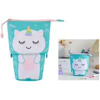 Itotal Pop-up Pecil Case UNICORN Eenhoorn etui voor school, uitbreidbaar 13.5x6.0x19.0cm