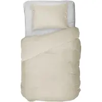 Kayori Isis Dekbedovertrek Egyptisch Satijn - 140x200-220 + 1 sloop - Super Zacht & Soepel - Eenpersoons - Zand