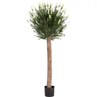 Maxifleur Kunstplanten Kunstlavendel bol op stam 120cm UV Wit