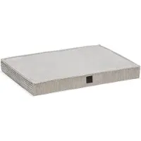 Designed By Lotte Orthopedisch Hondenkussen Bench Ribbed Lichtgrijs 76 x 53 x 8 cm
