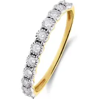 Lucardi Ring 'Chic' goud / transparant