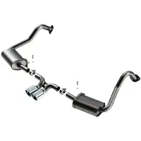 Borla 17-22 Porsche Cayman/Boxster 718 2.0L 4 Cyl. AT/MT RWD 2DR 2.25in S-Type Exhaust
