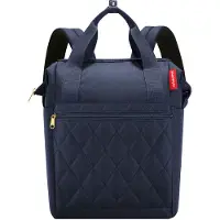 Reisenthel Allrounder R Schouder/ Rugtas - 12L - Rhombus Midnight Gold Blauw