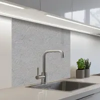 KitchenYeah Keuken achterwand 80x80 cm - Spatscherm zelfklevend Licht - Grijze - Muur - Muurbeschermer - Spatwand fornuis