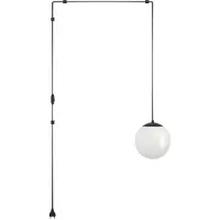 Eglo Flexibele pendel Rondo 3 witte bol met schakelaar