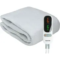 Auronic Elektrische Onderdeken XL - 1 Persoons - 2 Warmtezones - Verwarmingsdeken - 190x90cm - Wit