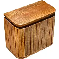 Livli Estrela toiletmeubel rechts met ribbelfront 40cm mangohout zonder waskom