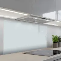 KitchenYeah Spatscherm 120x60 cm - Zelfklevende achterwand Zilver - Grijs - Metaal - Licht - Keuken muurbeschermer - Spatwand fornuis