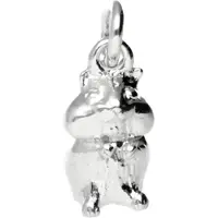 MOOYE ® - Collectie Zilveren Hamster kettinghanger