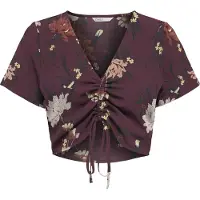 ONLY - ONLNOVA LIFE S/S RUCHING TOP AOP PTM - Meisjes - Blouses