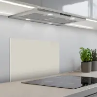KitchenYeah Spatscherm 60x40 cm - Zelfklevende achterwand Grijs - Licht - Herfst - Keuken muurbeschermer - Spatwand fornuis