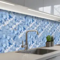 KitchenYeah Keuken achterwand 200x60 cm - Spatscherm zelfklevend Vloeiend - Olie - Verf - Texturen - Muurbeschermer - Spatwand fornuis