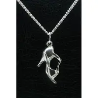 MOOYE ® - Collectie Zilveren Dansschoen ketting hanger - groot