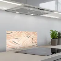 KitchenYeah Spatscherm 60x30 cm - Zelfklevende achterwand Pastel - Kunst - Abstract - Keuken muurbeschermer - Spatwand fornuis