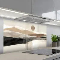 KitchenYeah Spatscherm 120x60 cm - Zelfklevende achterwand Minimalistisch - Landschap - Dimensie - Keuken muurbeschermer - Spatwand fornuis