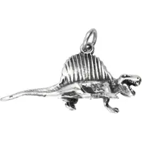 MOOYE ® - Collectie Zilveren Dinosaurus Dimetrodon ketting hanger