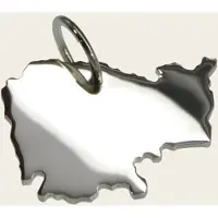 MOOYE ® - Collectie Zilveren Landkaart Cambodja ketting hanger