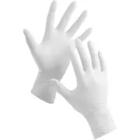 Sis , AQL Poedervrije Vinyl Handschoenen 1.. 5 Maat M voor medisch gebruik, Wit