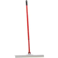 Betra Douchetrekker - vloertrekker - kunststof - wit - natuur rubber - B55 cm - Uitschuif steel rood - van 80 tot 130 cm