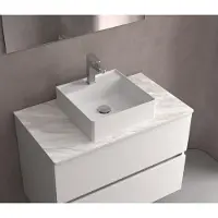 Salgar Navé opbouw waskom 36cm wit mat met kraangat