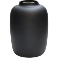 Vase the World Vaas Artic | Medium | Zwart | Mond geblazen glas | Ø25 x H35 cm